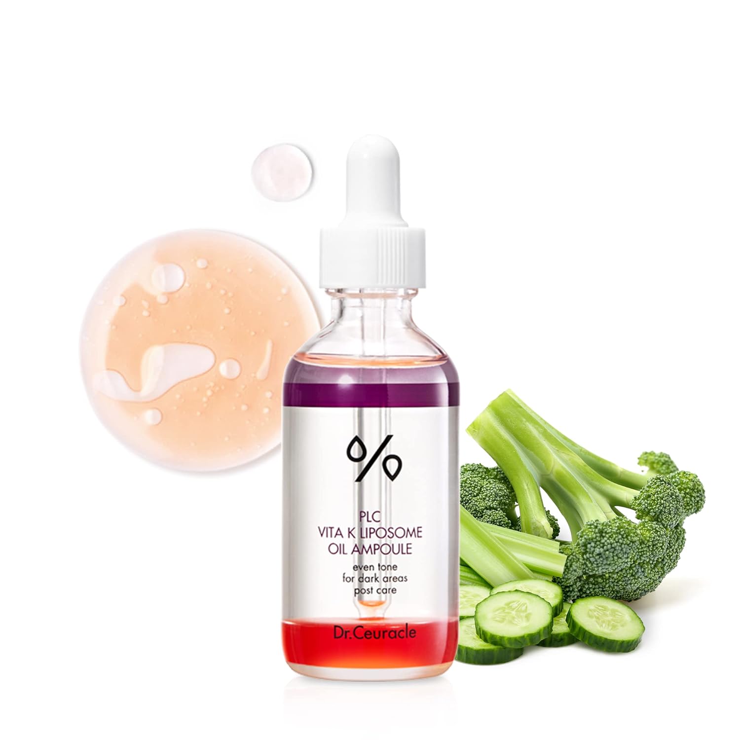 leegeehaam PLC Vitamin K Liposome Oil AmpouleㅣSpecial Care for Toning, Glowing, Hydration, BrighteningㅣSkin-Friendly WaterOil Layer FormulaㅣSerum for Dark AreaㅣDr.Ceuracle